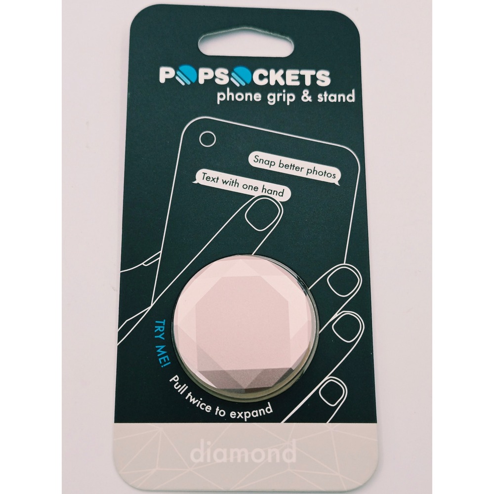 PopSockets Rose Gold Metallic Diamond Phone Grip and Stand 101636 New